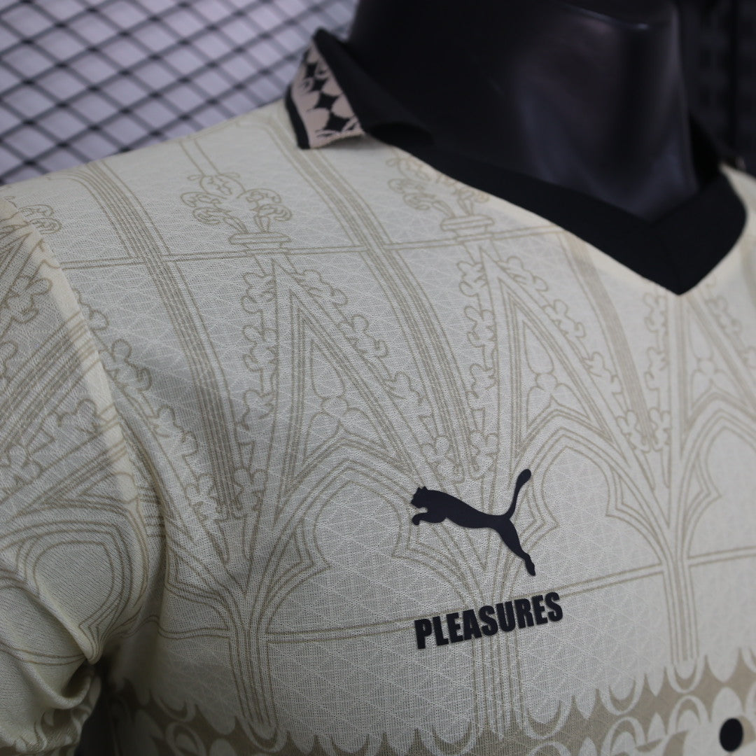 Camisa AC Milan Fourth 2024/25 - Jogador Masculino com Patch - Off White