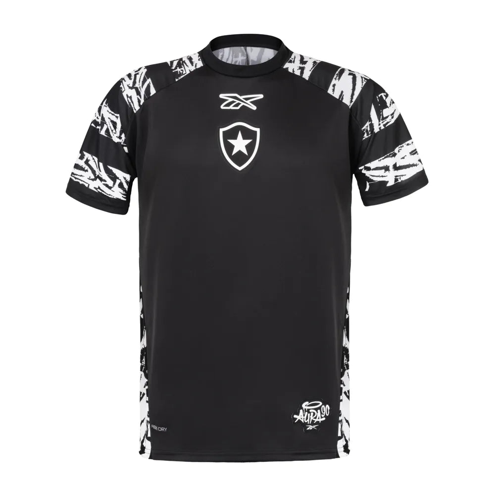 Camisa Botafogo Pré-jogo 25/26 Reebok Torcedor Masculina - Preto