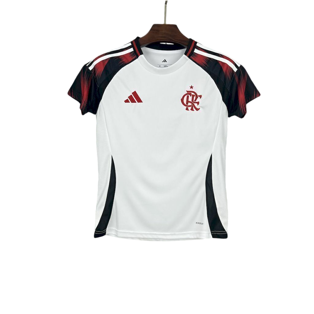 Camisa Flamengo Away 25/26 Adidas Feminina Torcedor - Branca