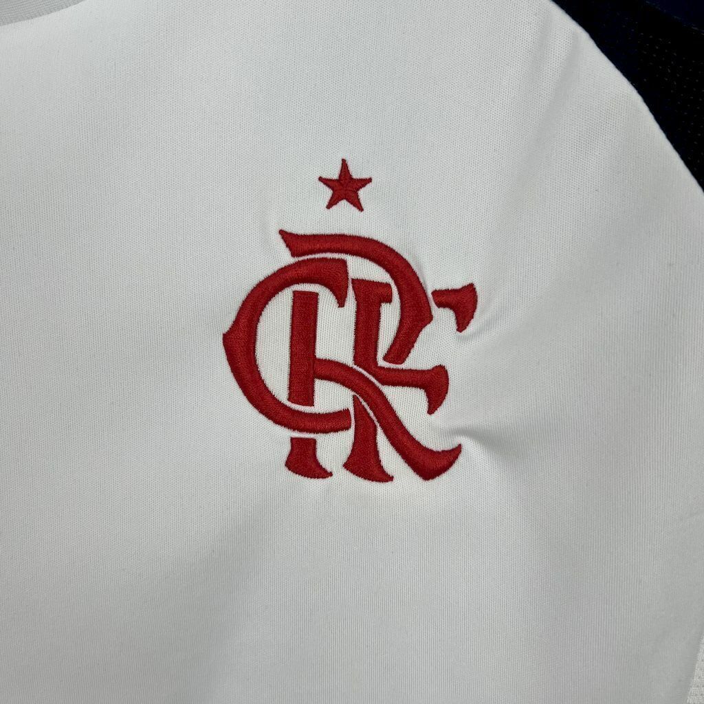 Camisa Flamengo Away 25/26 Adidas Feminina Torcedor - Branca