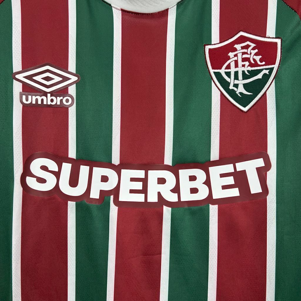 Camisa Fluminense Manga Longa 25/26 Home Umbro Masculino Torcedor