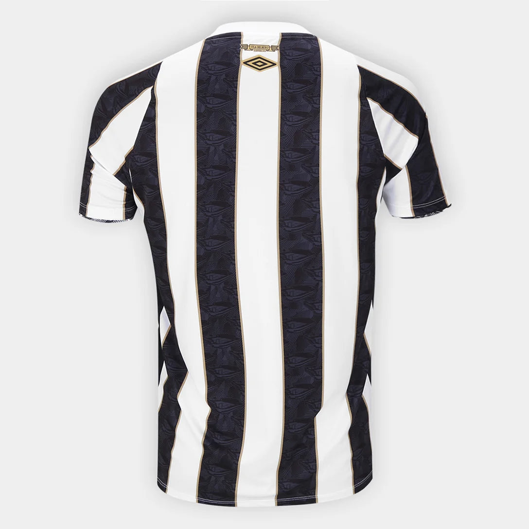 Camisa Santos Away 24/25 Umbro Torcedor Masculino - Preto e Branco