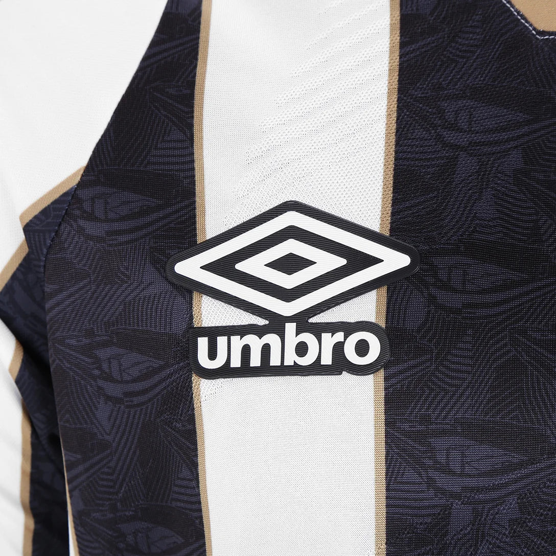 Camisa Santos Away 24/25 Umbro Torcedor Masculino - Preto e Branco