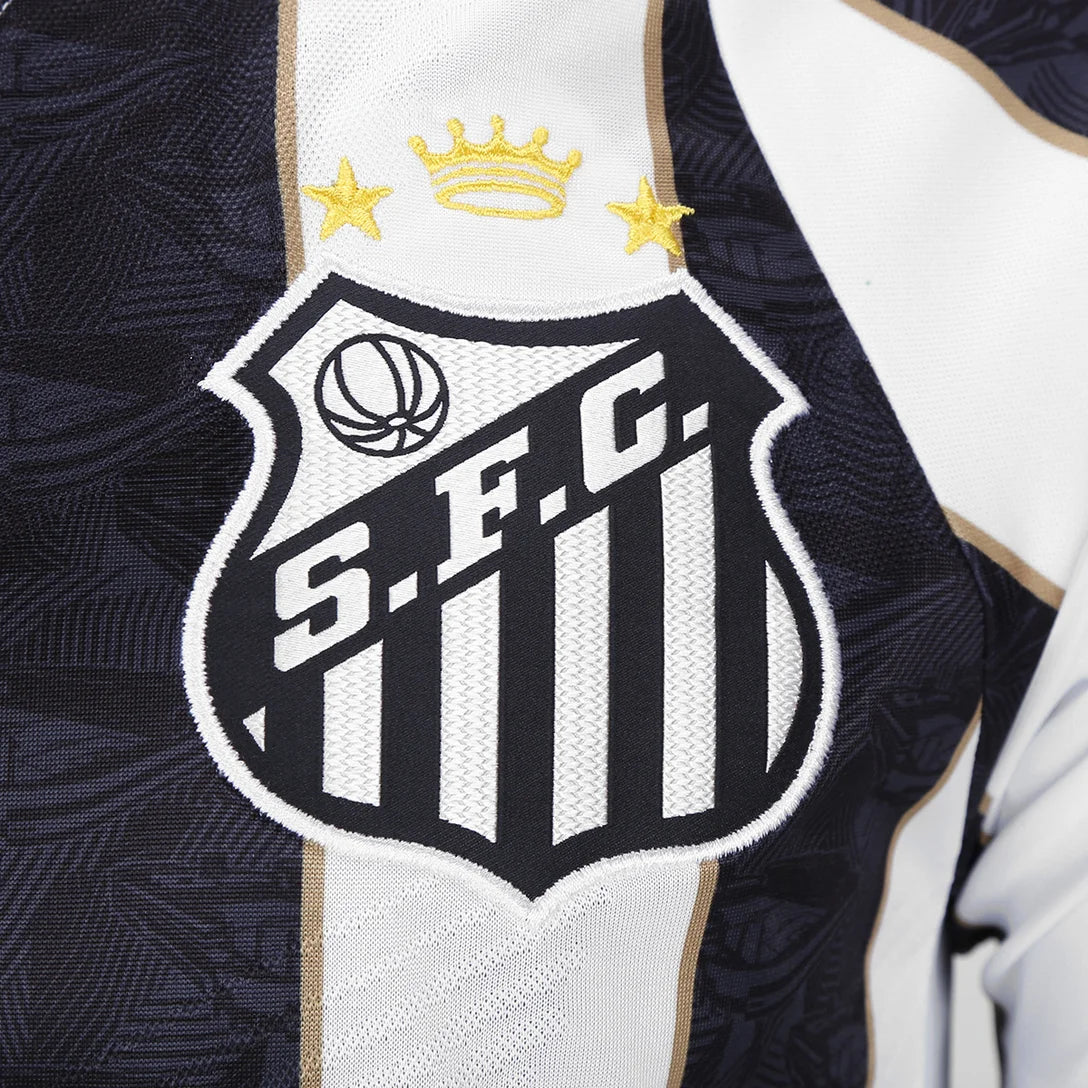 Camisa Santos Away 24/25 Umbro Torcedor Masculino - Preto e Branco