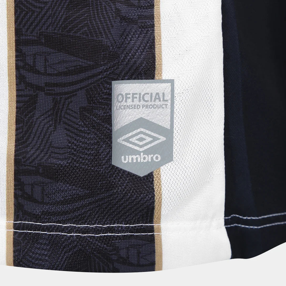 Camisa Santos Away 24/25 Umbro Torcedor Masculino - Preto e Branco