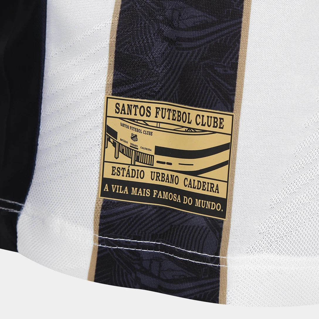 Camisa Santos Away 24/25 Umbro Torcedor Masculino - Preto e Branco