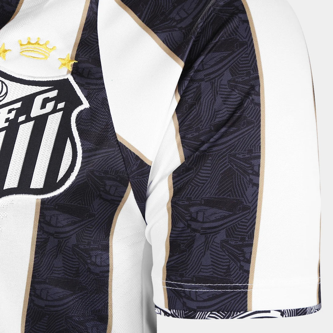 Camisa Santos Away 24/25 Umbro Torcedor Masculino - Preto e Branco