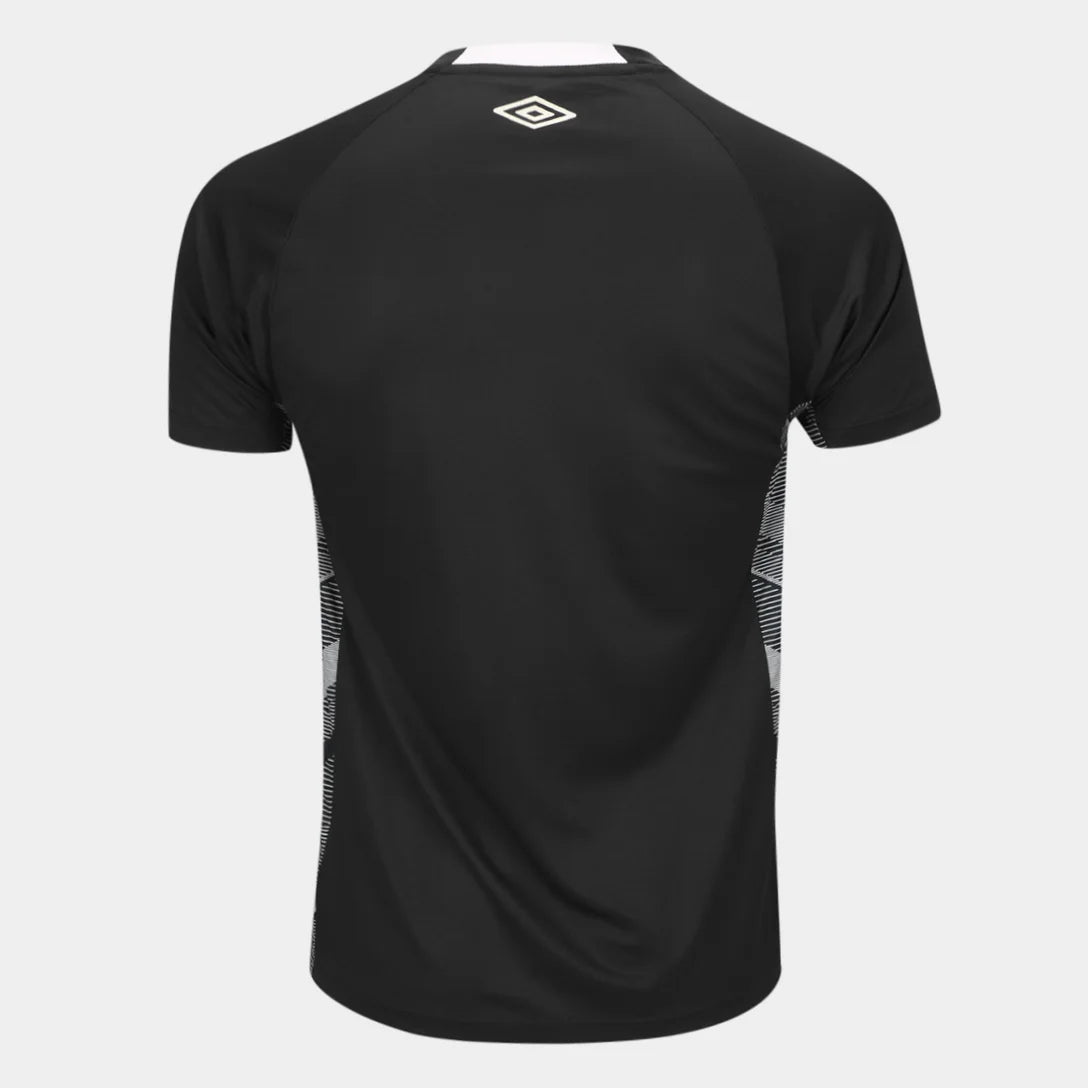 Camisa Santos Treino 25/26 Umbro Torcedor Masculino - Preto e cinza