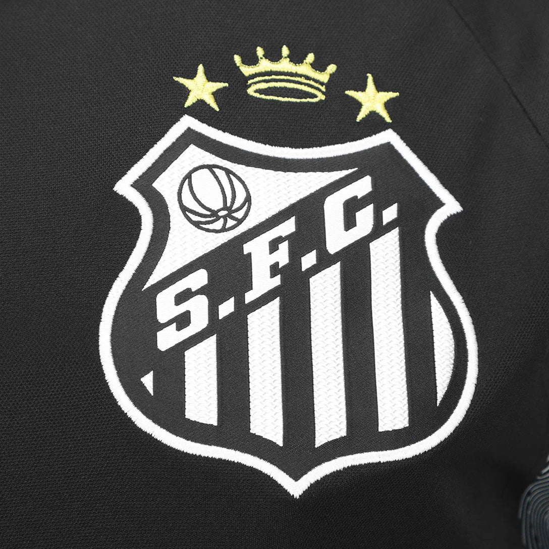 Camisa Santos Treino 25/26 Umbro Torcedor Masculino - Preto e cinza