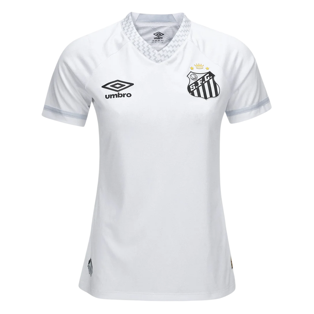 Camisa Santos Home 25/26 Umbro Torcedor Feminina - Branco