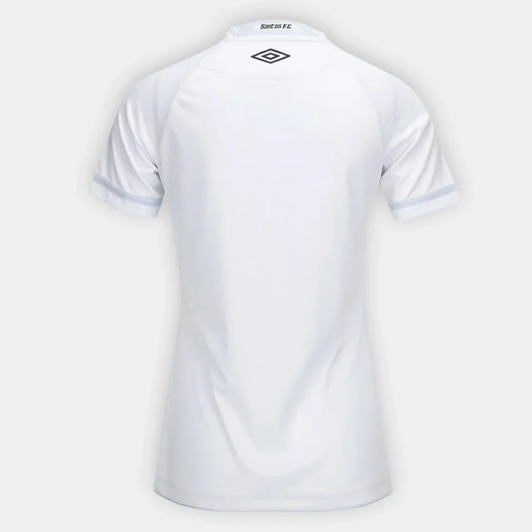 Camisa Santos Home 25/26 Umbro Torcedor Feminina - Branco
