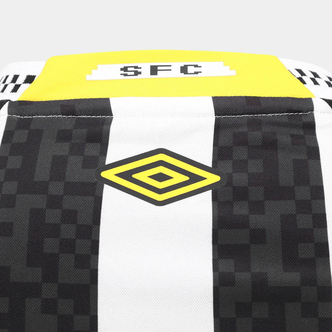 Camisa Santos Away 25/26 Umbro Torcedor Masculino - Preto e Branco