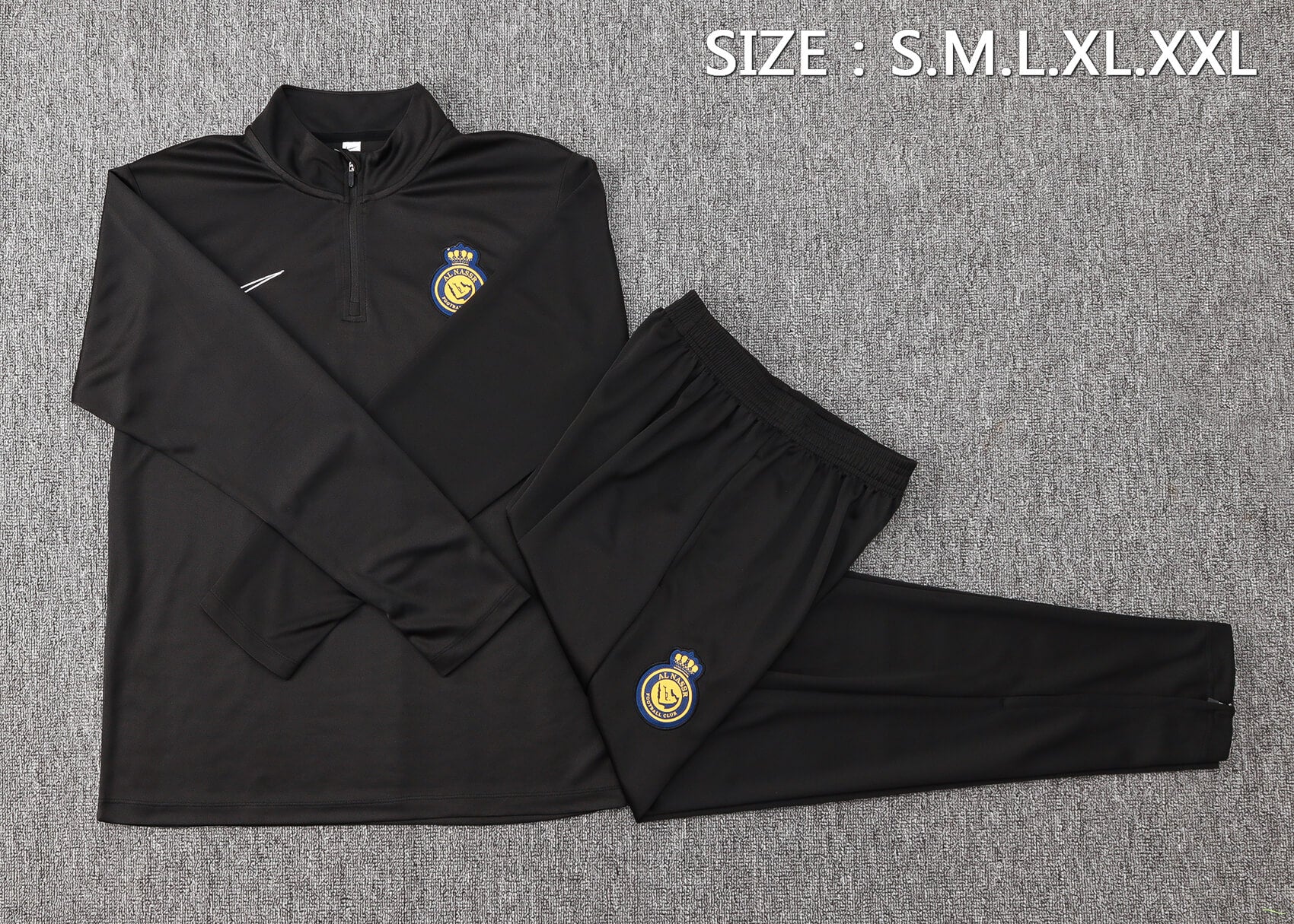 Conjunto de Treino Al-Nassr 24/25 – CR7 – Preto