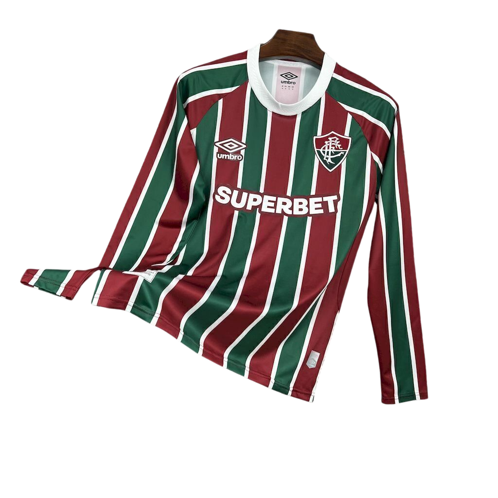 Camisa Fluminense Manga Longa 25/26 Home Umbro Masculino Torcedor