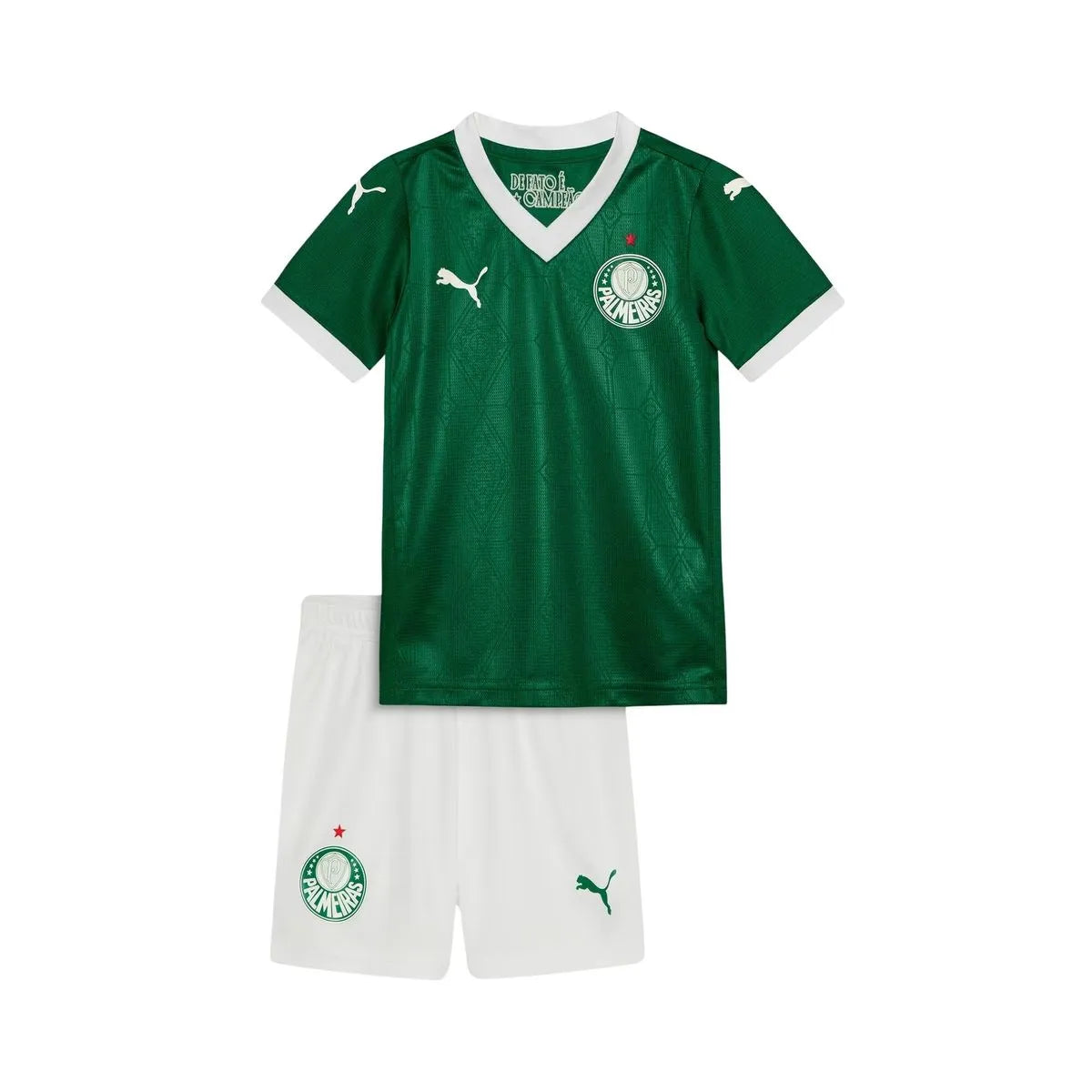 Conjunto Infantil Palmeiras 25/26 Home Puma Torcedor - Verde