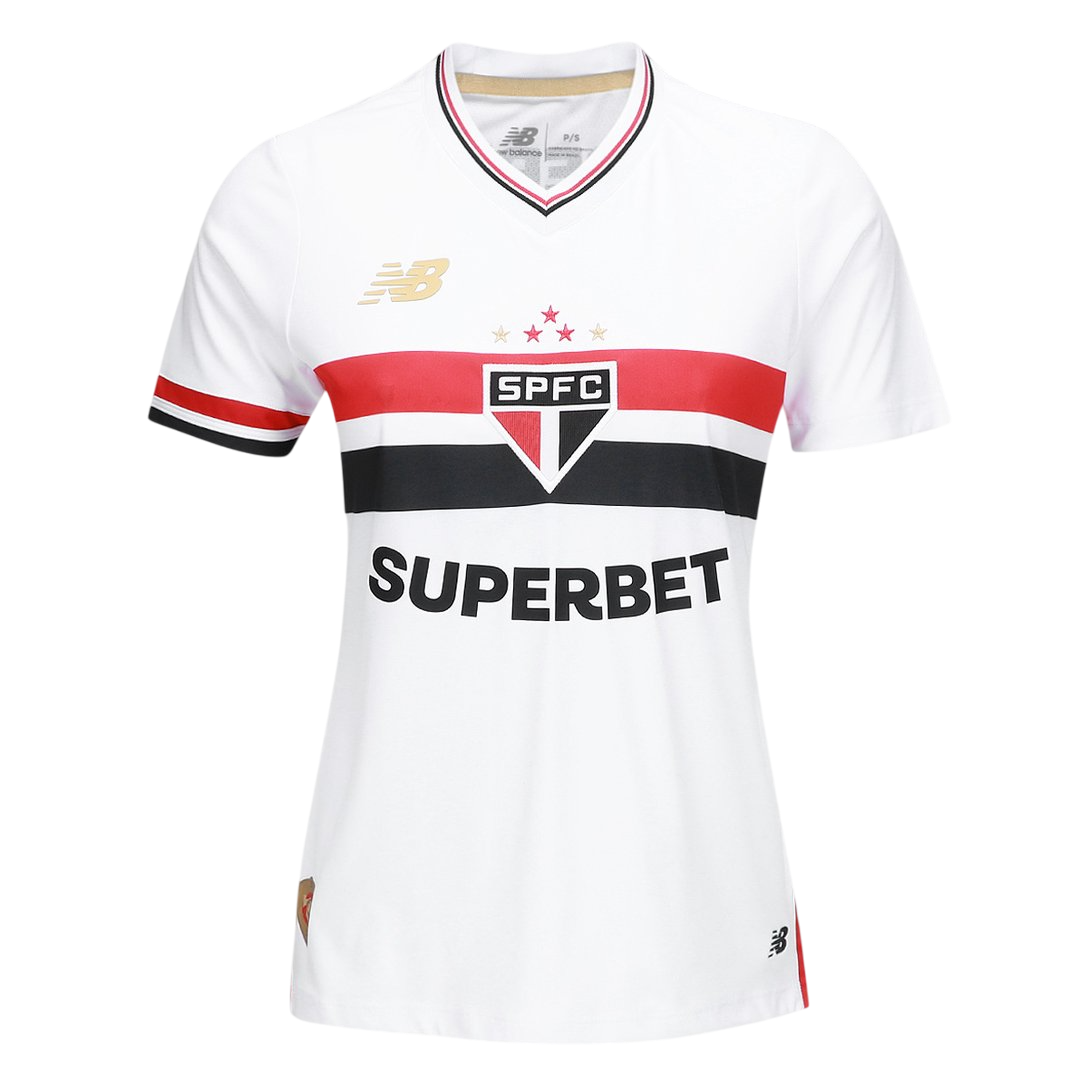 Camisa Feminina São Paulo I 25/26 - Branca