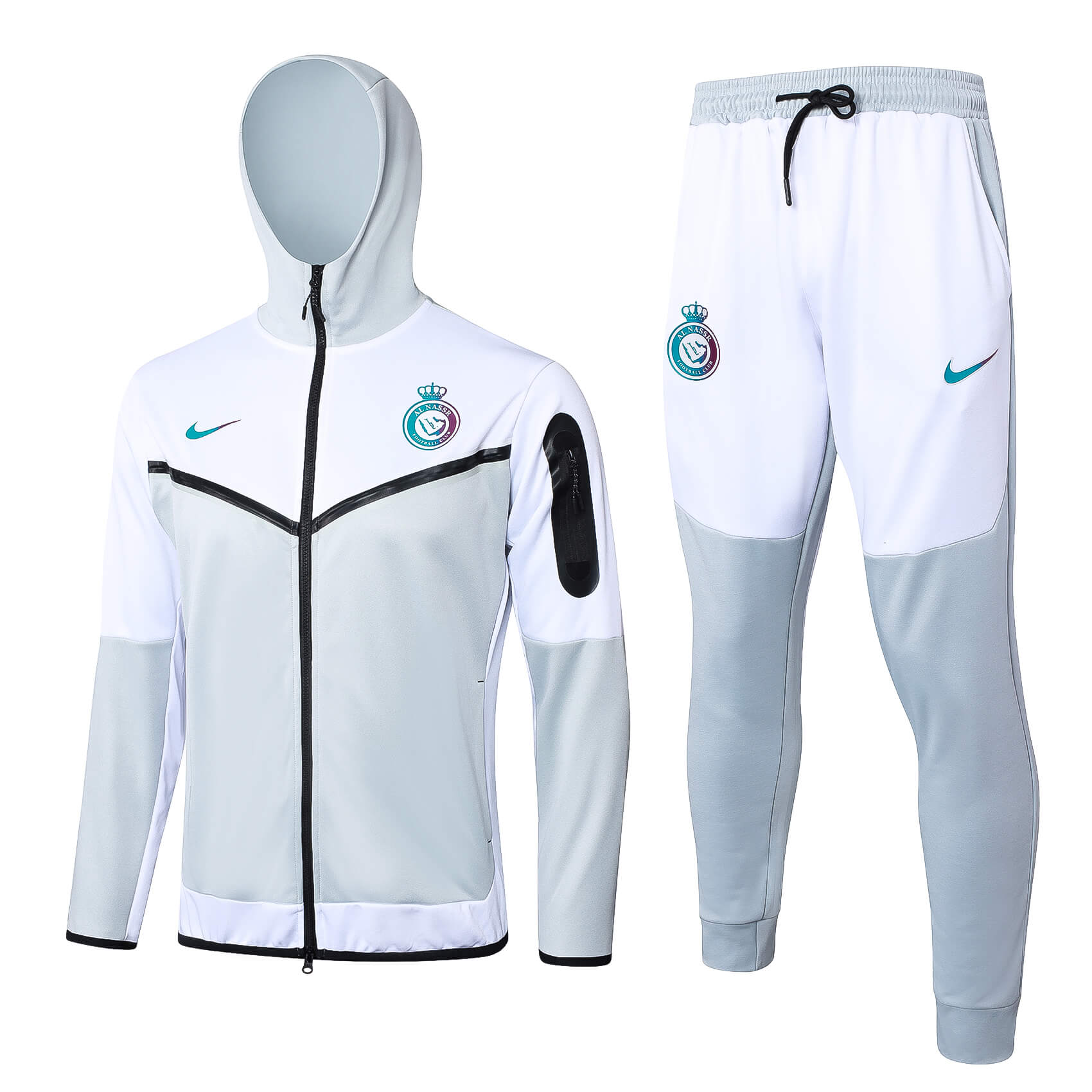 Conjunto Al-Hilal Sportswear Tech Fleece – Agasalho e Calça – Branco – CR7