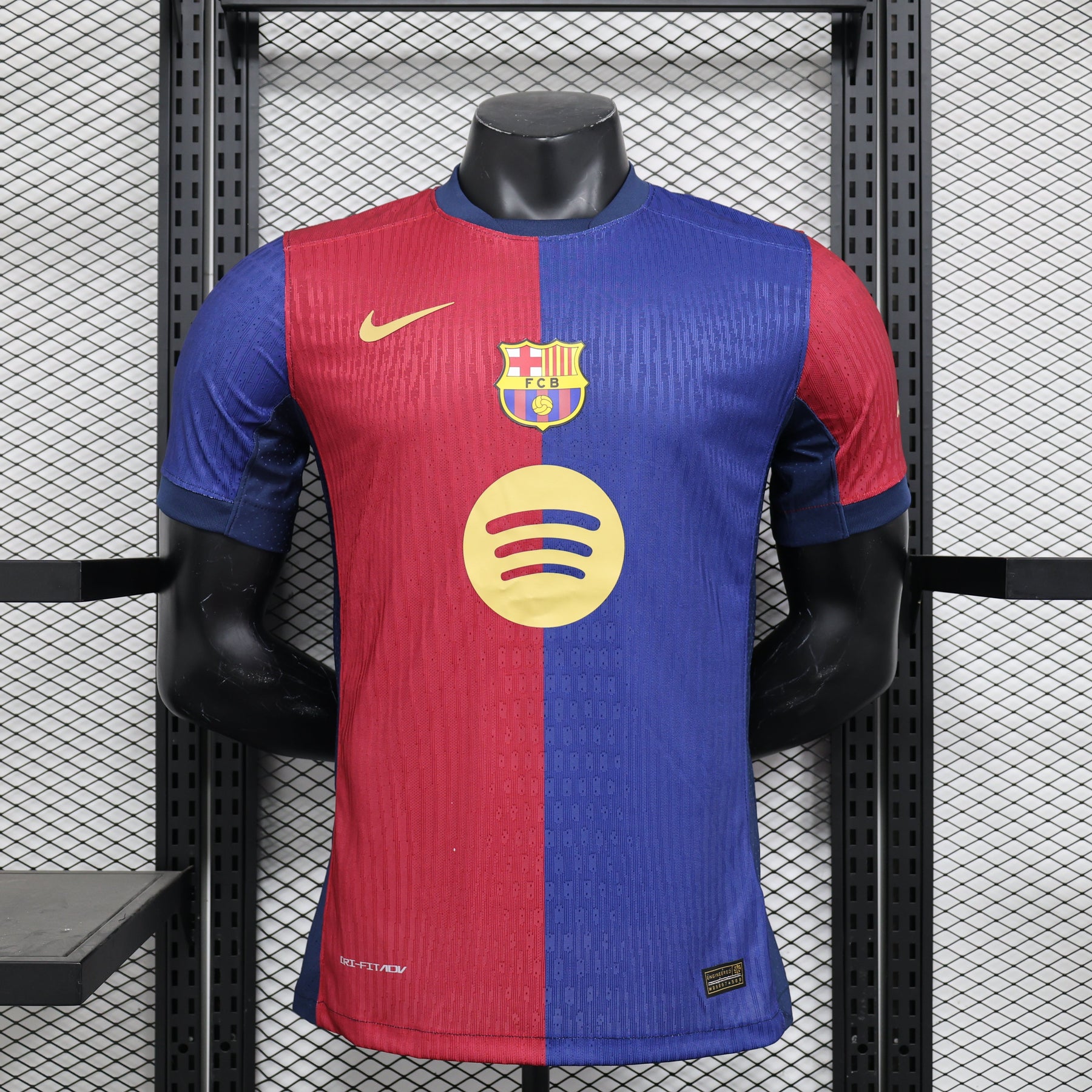 Camisa Barcelona I 2024/25 Jogador Masculino com Patch - Azul e Grená
