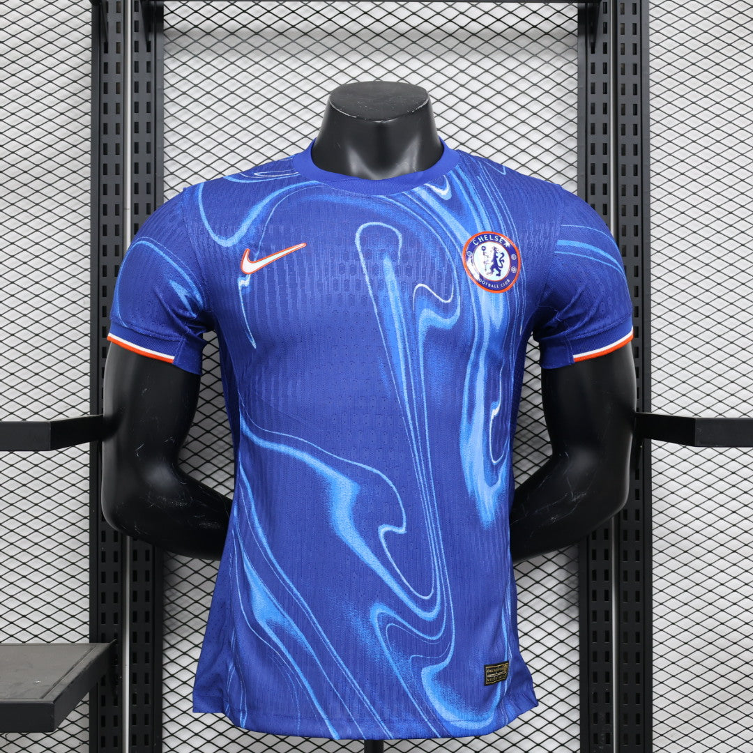 Camisa Chelsea Home 2024/25 Jogador Masculino com Patch - Azul