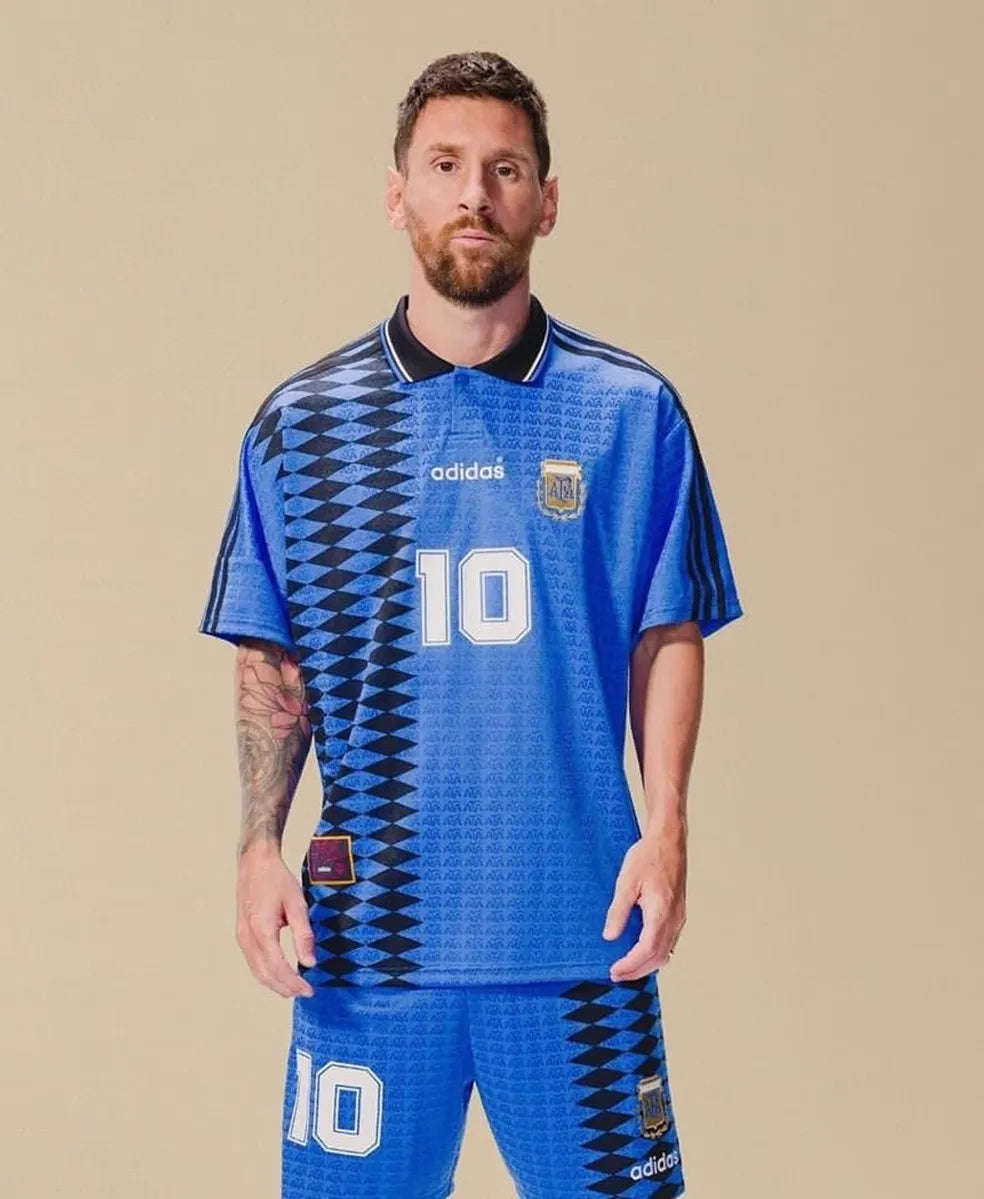 Camisa Argentina Away 1994 – Adidas Retrô Masculina
