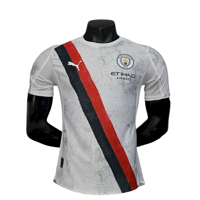 Camisa Manchester City Away 25/26 - Jogador Masculino com Patch - Branco