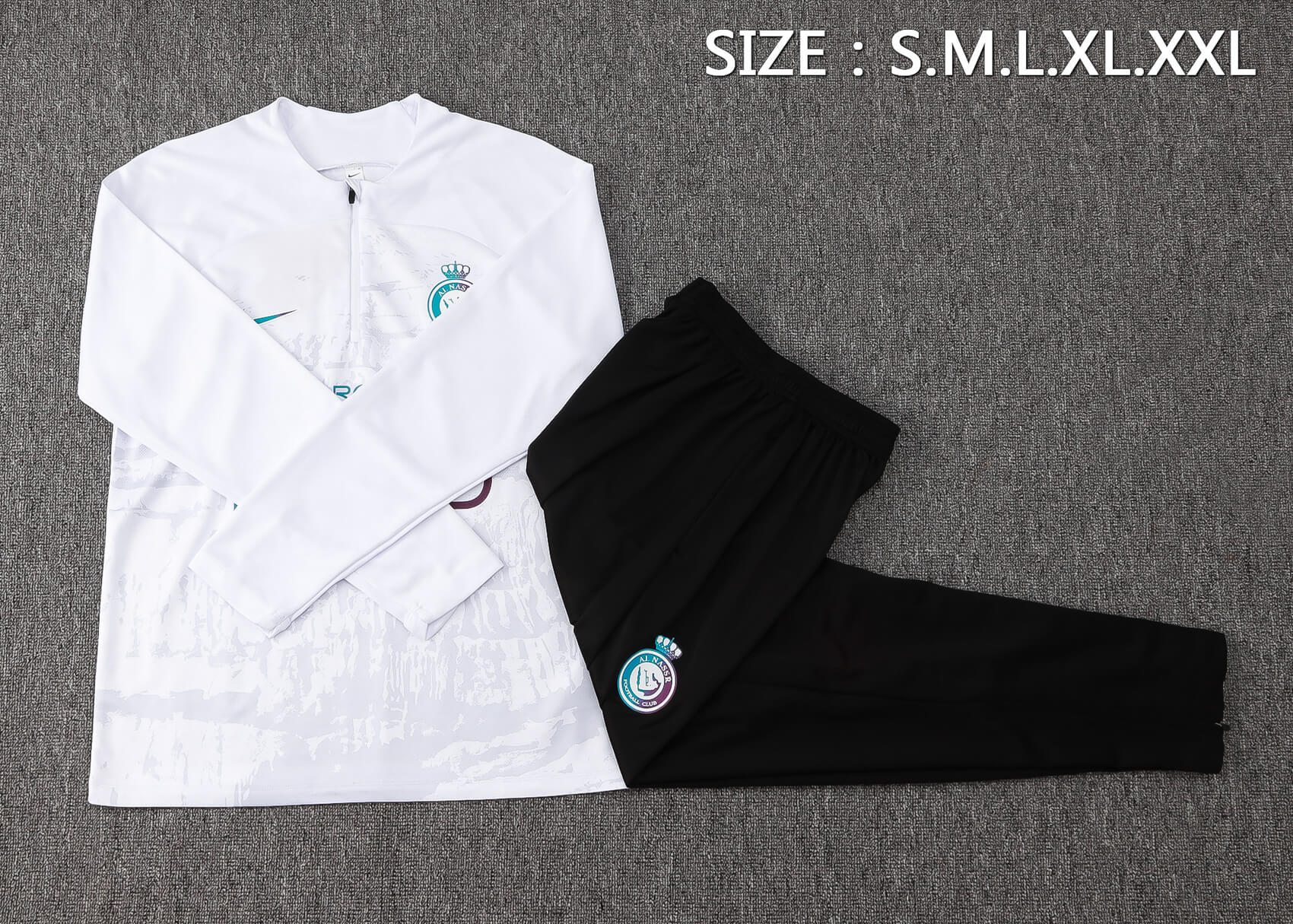 Conjunto de Treino Al-Nassr 24/25 – CR7 – Branco