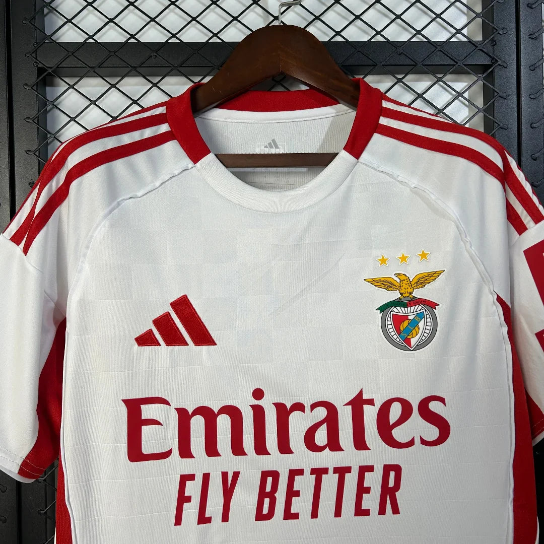 Camisa Benfica Away 25/26 Adidas Torcedor Masculino - Branca