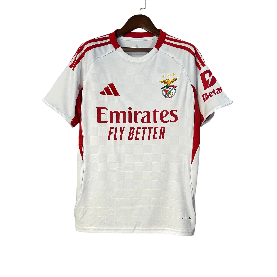 Camisa Benfica Away 25/26 Adidas Torcedor Masculino - Branca