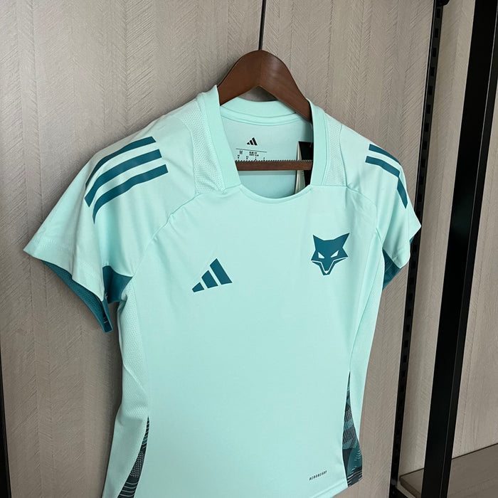 Camisa Cruzeiro Treino 25/26 Adidas Feminina - Azul Turquesa