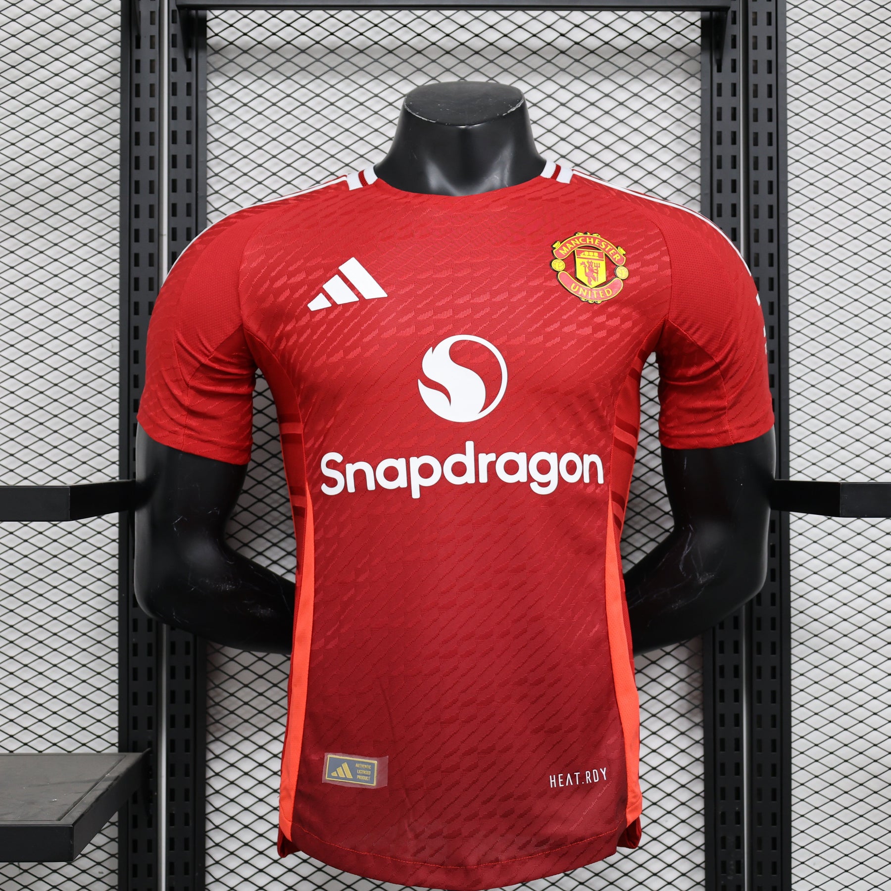 Camisa Manchester United Home 2024/25 Jogador Masculino com Patch - Vermelha e Branca