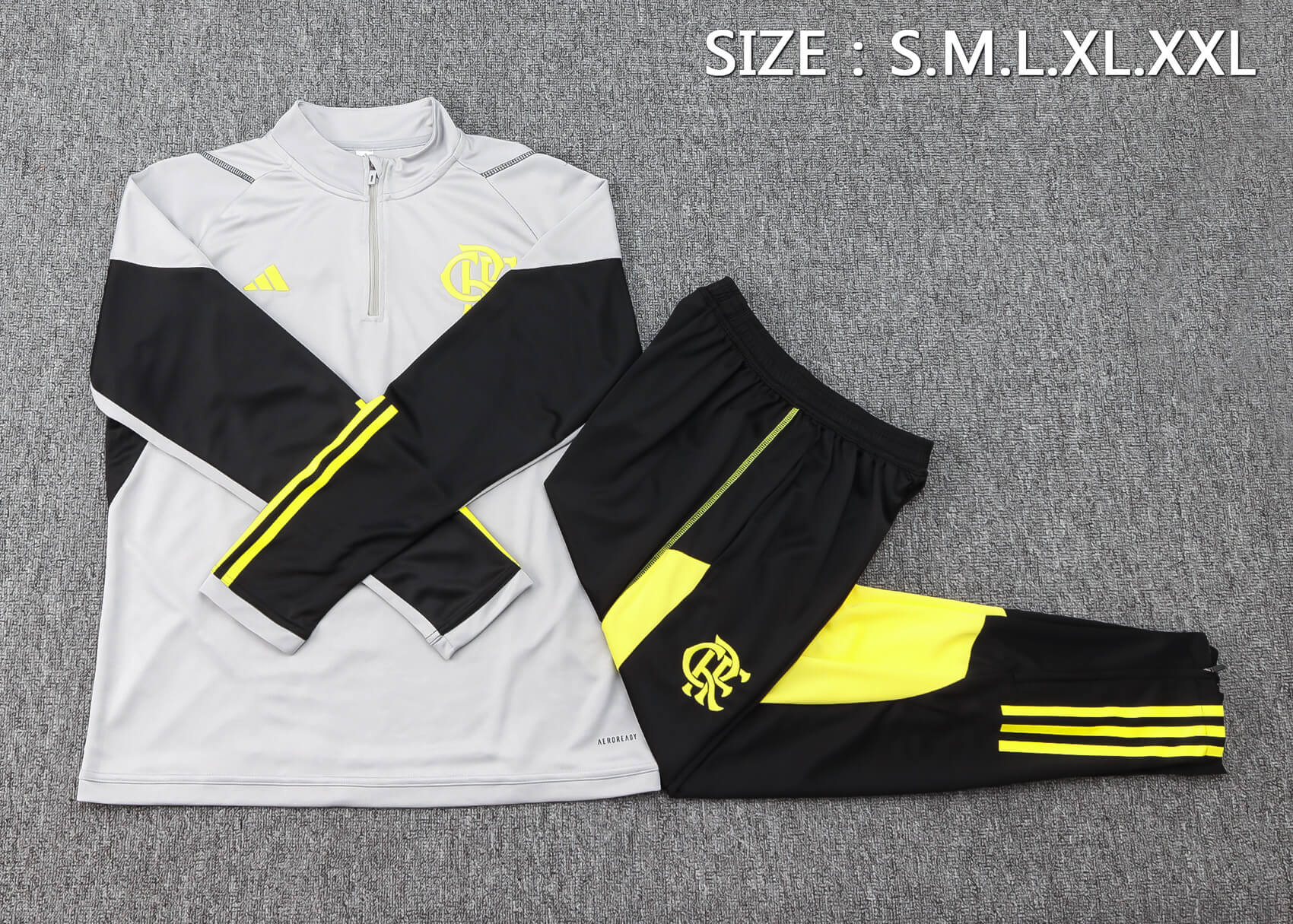 Conjunto de Treino Flamengo 24/25 – Cinza