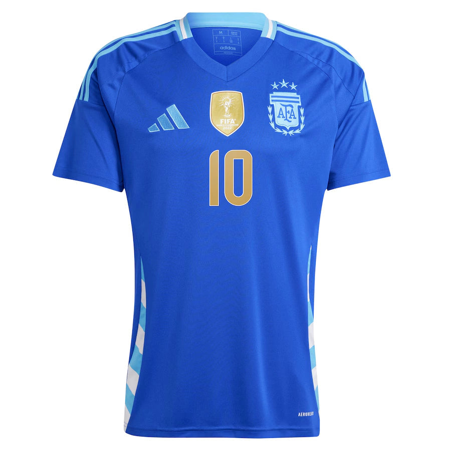 Camisa Seleção Argentina Away 24/25 – Messi 10 Torcedor Masculino – Azul – Copa América