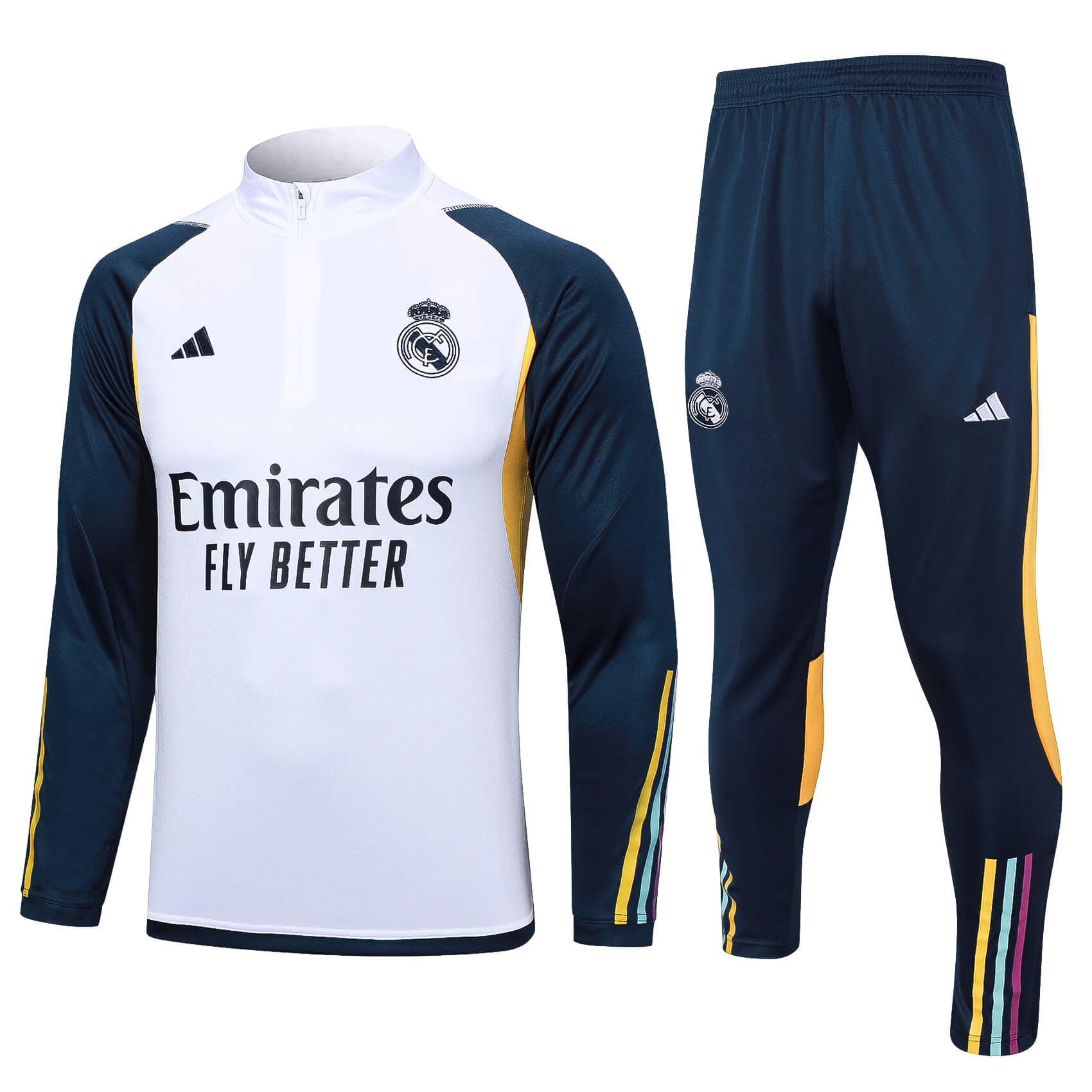 Conjunto de Treino Real Madrid 24/25 – Branco