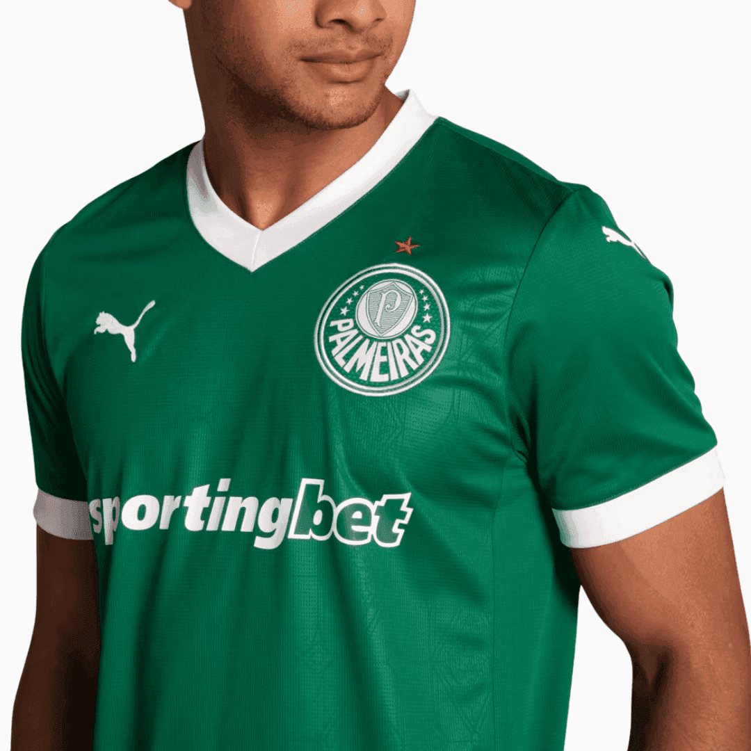 Camisa Puma Palmeiras 2025/26 I - Paulinho N° 10