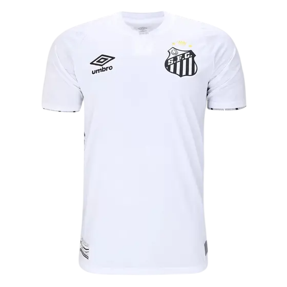 Camisa Santos I 24/25 Umbro Torcedor Masculino - Branco e Preto