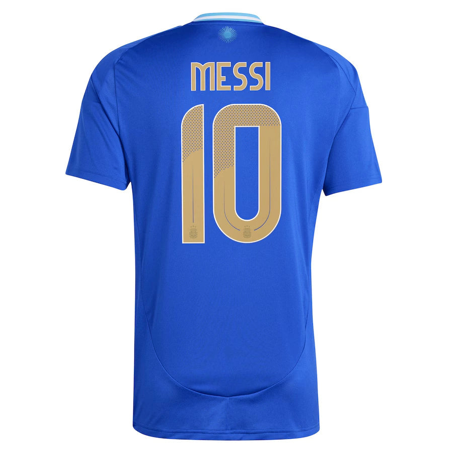 Camisa Seleção Argentina Away 24/25 – Messi 10 Torcedor Masculino – Azul – Copa América