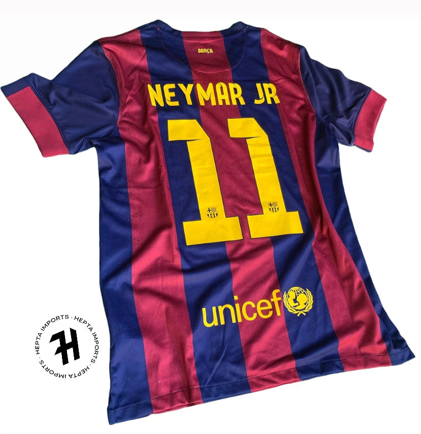Camisa Barcelona – Retrô 2014/15 – NEYMAR JR #11 – Vermelha – Personalizada