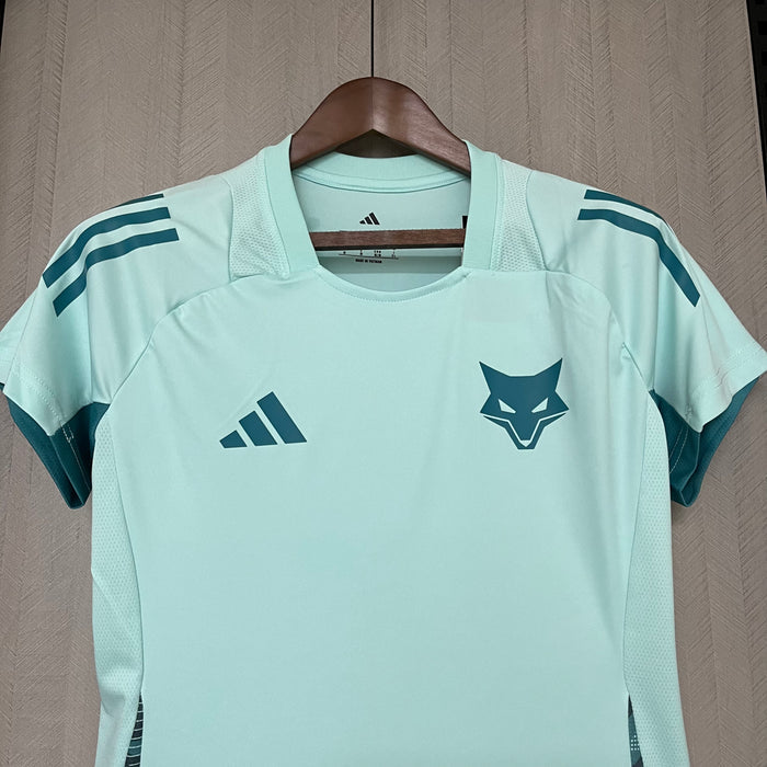 Camisa Cruzeiro Treino 25/26 Adidas Feminina - Azul Turquesa