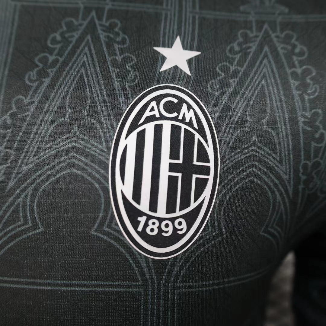 Camisa AC Milan Fourth 2024/25 - Jogador Masculino com Patch - Preta