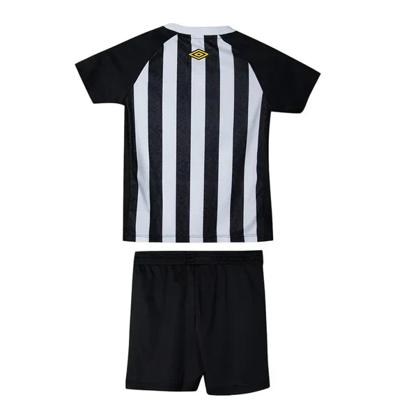Kit Infantil Santos Away 25/26 - Umbro - Branco e Preto