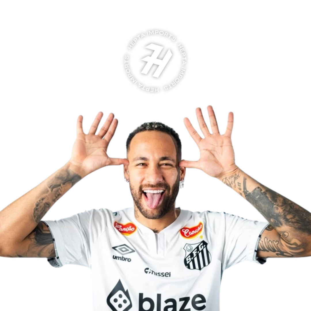 Camisa Santos Titular 24/25 – NEYMAR JR 10 – Masculino Torcedor – Com Patrocínio