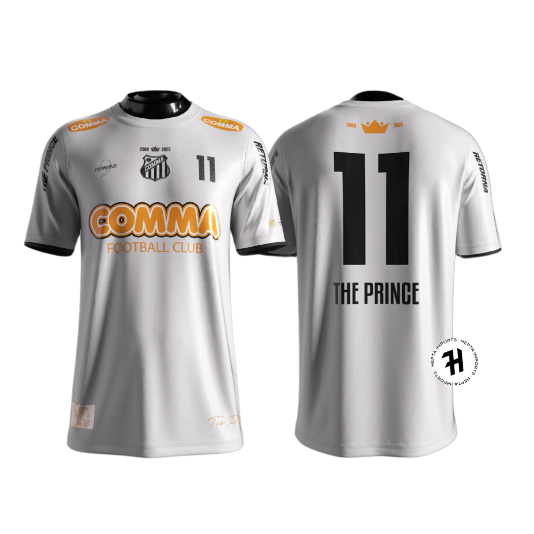 Camisa Edição Especial Neymar The Prince 25/26 – Comma Football Masculino – Branca