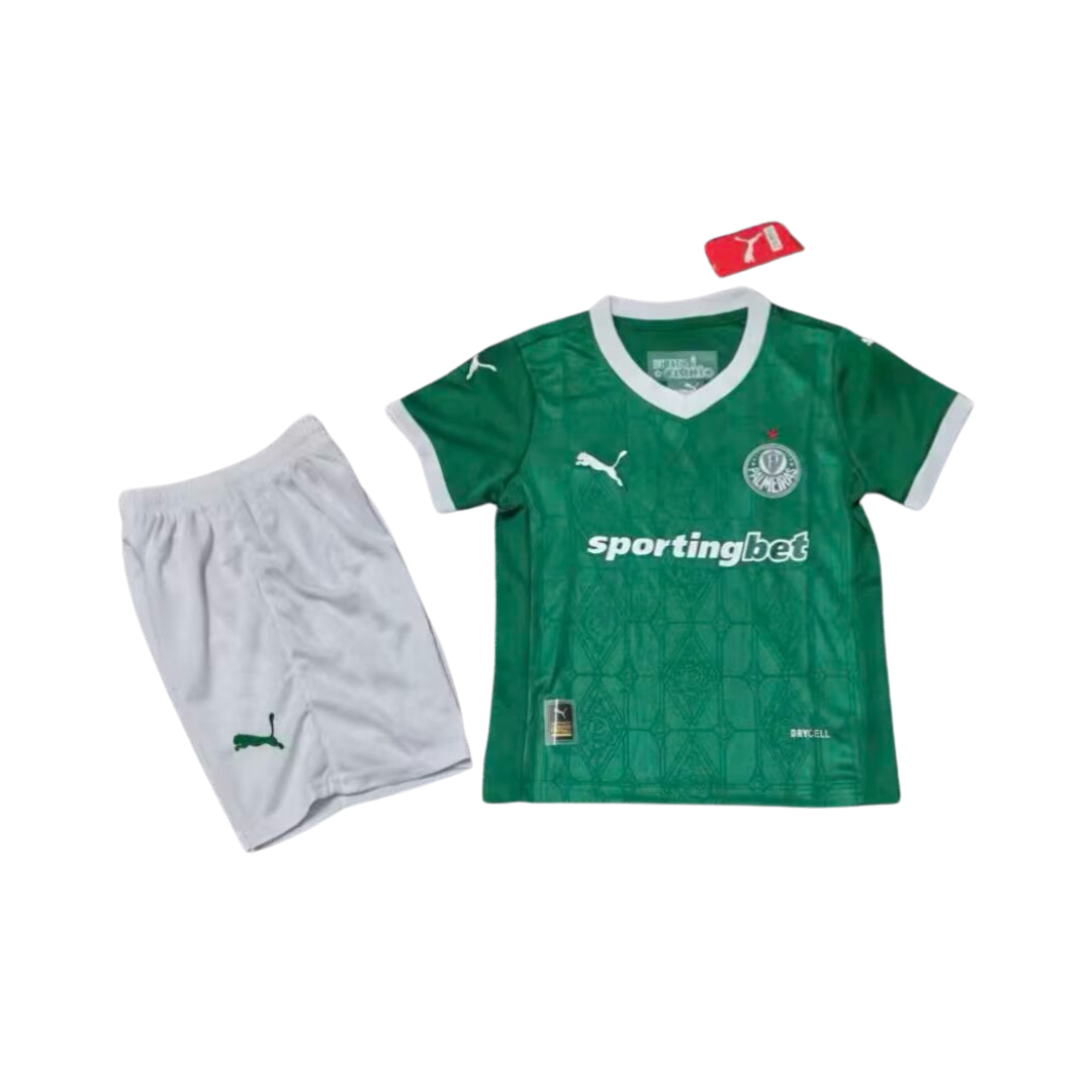 Conjunto Palmeiras Infantil Home 25/26 – Lançamento