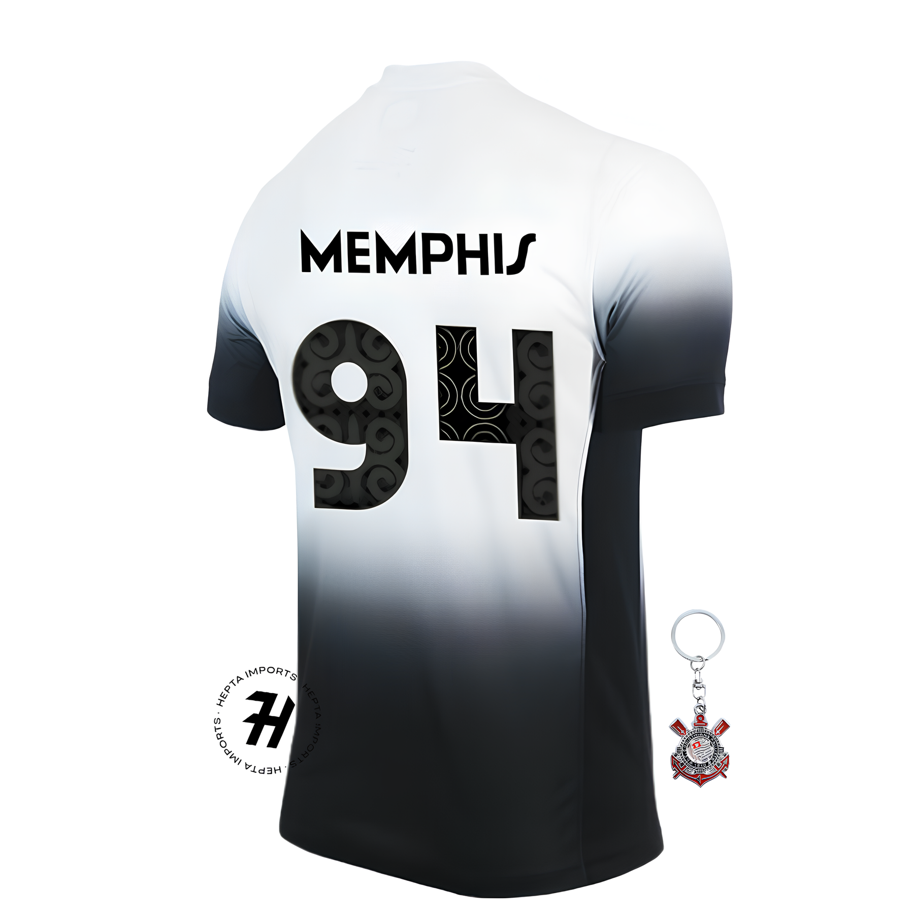 Camisa Corinthians Home 2024/25 – Memphis 94 + Chaveiro de Brinde – Masculina Torcedor