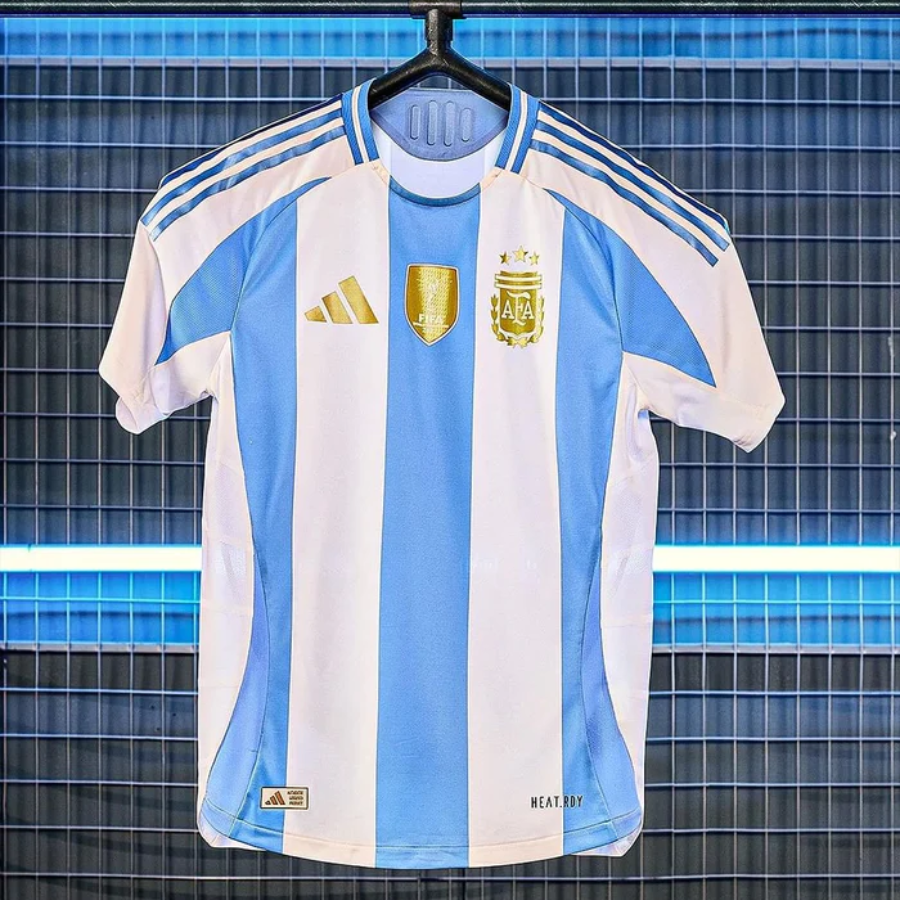 Camisa Argentina Titular 24/25 – Adidas Torcedor Masculina Patch Campeão