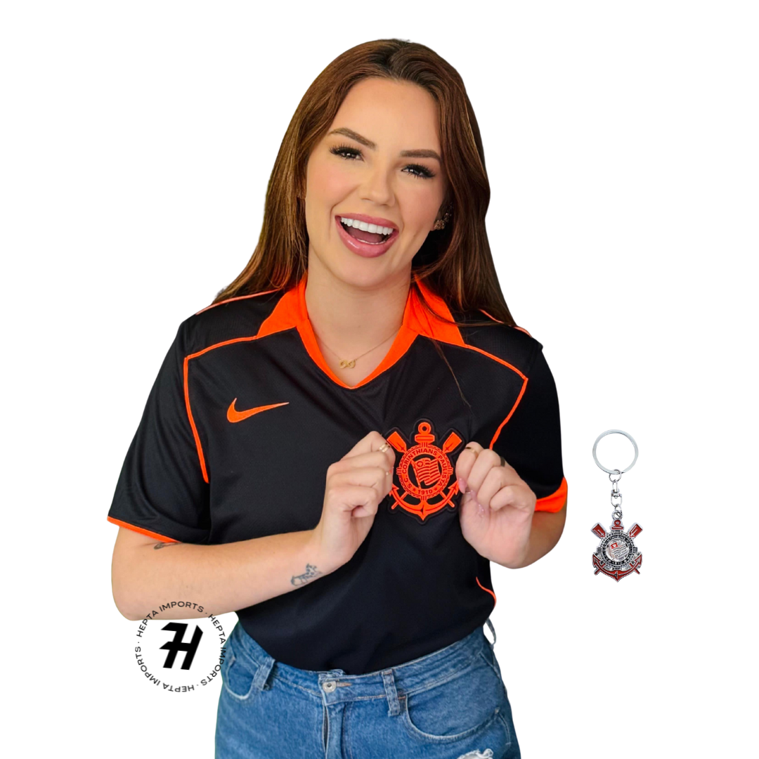 Camisa Feminina Corinthians III 2025/26 – Total 90 - Lançamento