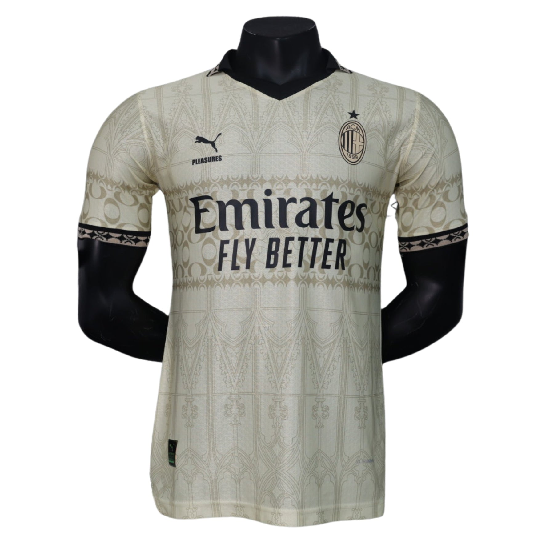 Camisa AC Milan Fourth 2024/25 - Jogador Masculino com Patch - Off White