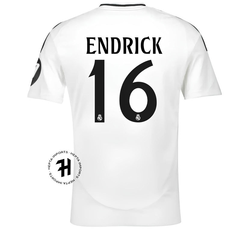 Camisa Real Madrid 24/25 – Endrick #16 – Masculina Torcedor