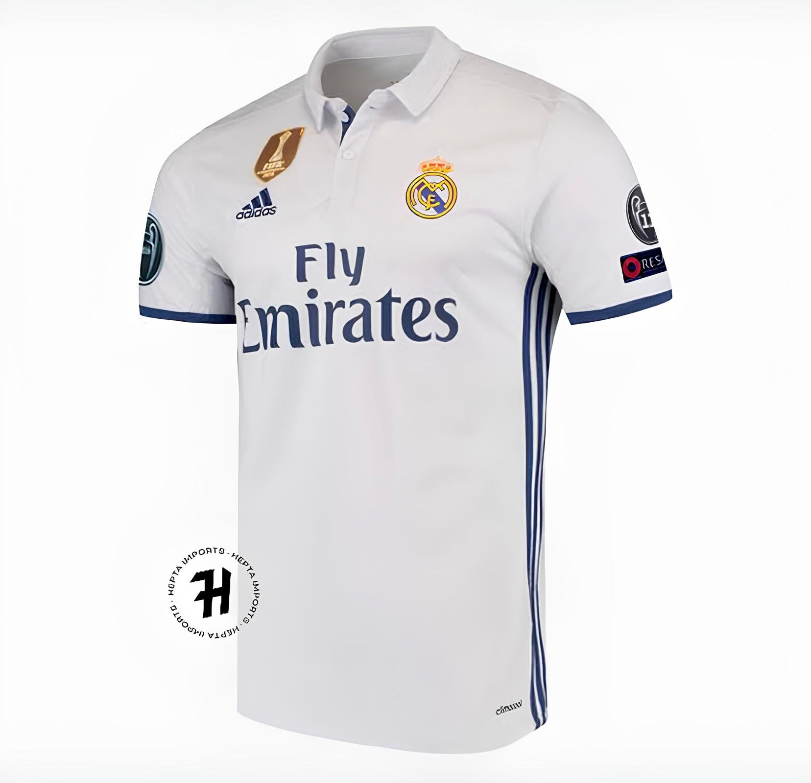Camisa Retrô Real Madrid Home 16/17 – Adidas Torcedor Masculina – RONALDO #7