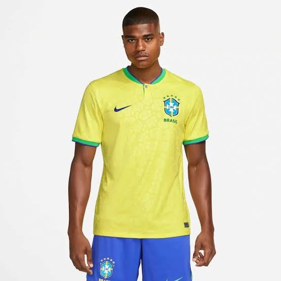 Camisa Brasil I 22/23 - Masculina Torcedor Amarela - Camisa da Copa do Mundo 2022